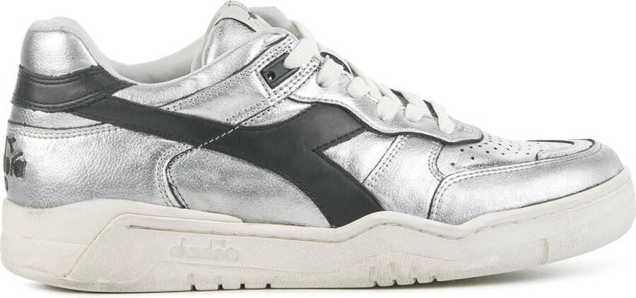 DIADORA Lage Sneakers Dames 201.181203 Maat: 37 Materiaal: Leer Kleur: Zilver