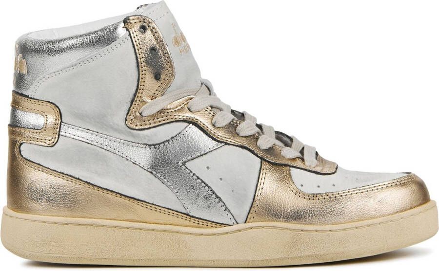 Diadora Sneakers Dames Lage sneakers Damesschoenen Leer M basket metallic Goud