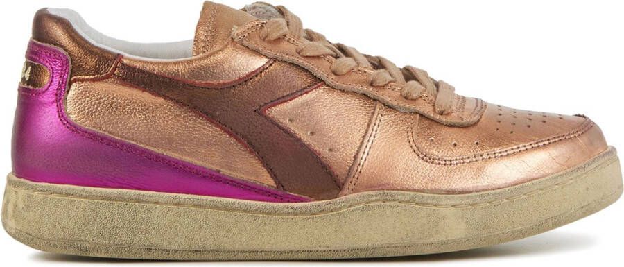 Diadora Sneakers Dames Lage sneakers Damesschoenen Leer M basket L metal Rose goud