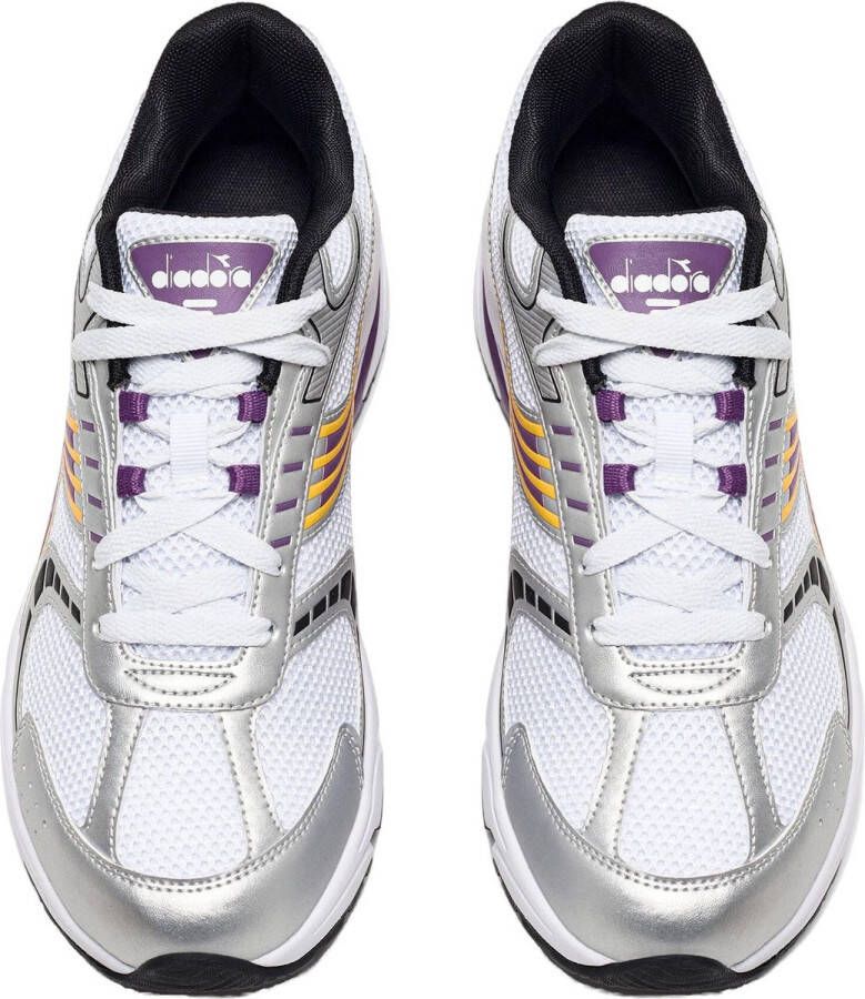 Diadora Sportieve Sneakers Met Print En Leren Voering