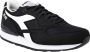 Diadora Zwarte Sportieve Vetersneakers Black Heren - Thumbnail 1