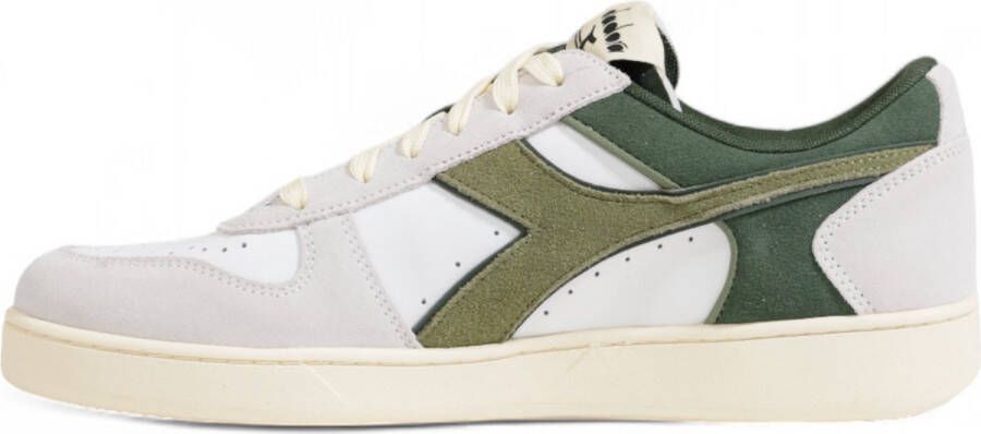 Diadora Sportieve Sneakers Van Groen Leer En Stof