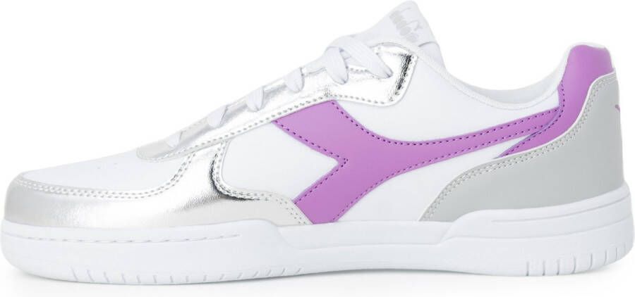 Diadora Sportieve Witte Veterschoenen Multicolor Dames