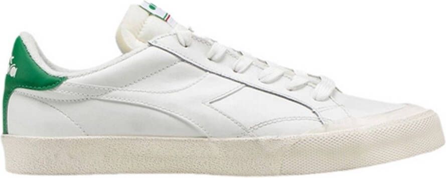 Diadora Women Melody Leather Dirty White Peas Cream