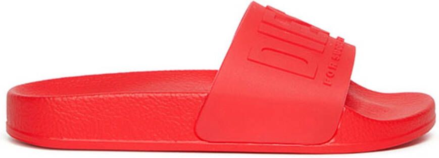Diesel Kids B Slippers Rood Meisjes