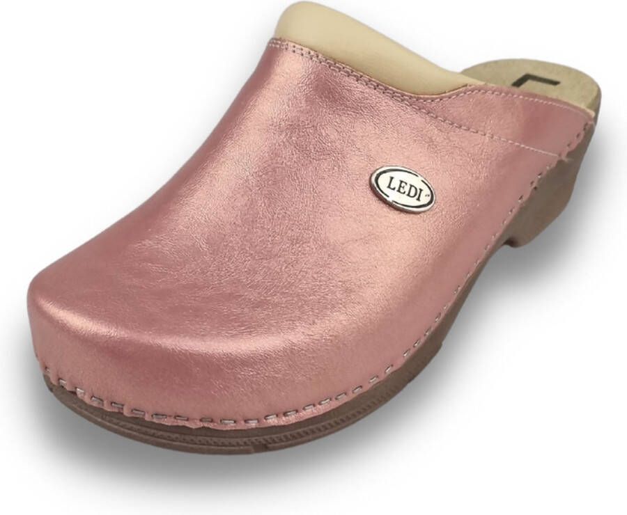 DINA Medische PU klompen PU klompen met kunststof zool ziekenhuis klompen zorgklompen CLOGS Perfect Pink