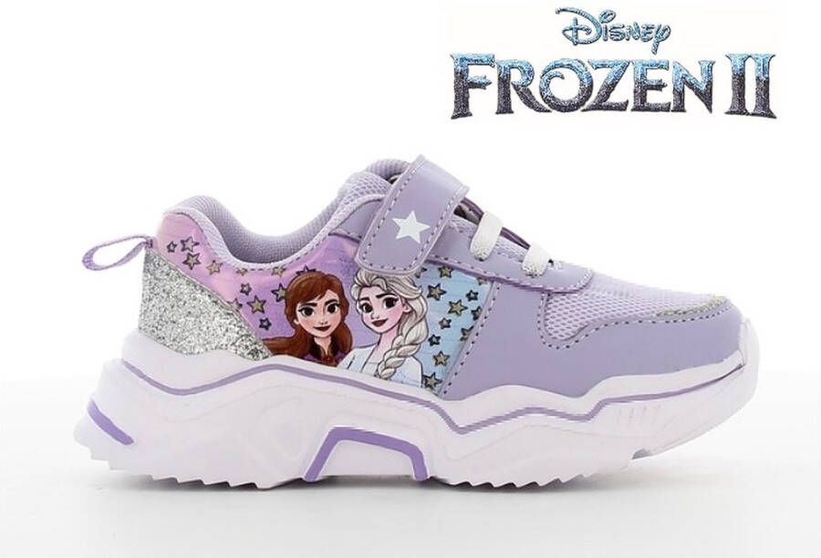 Frozen kinderschoenen -- sneakers voor meisjes met velcro klittenband Elsa & Anna sportschoenen - Schoenen.nl