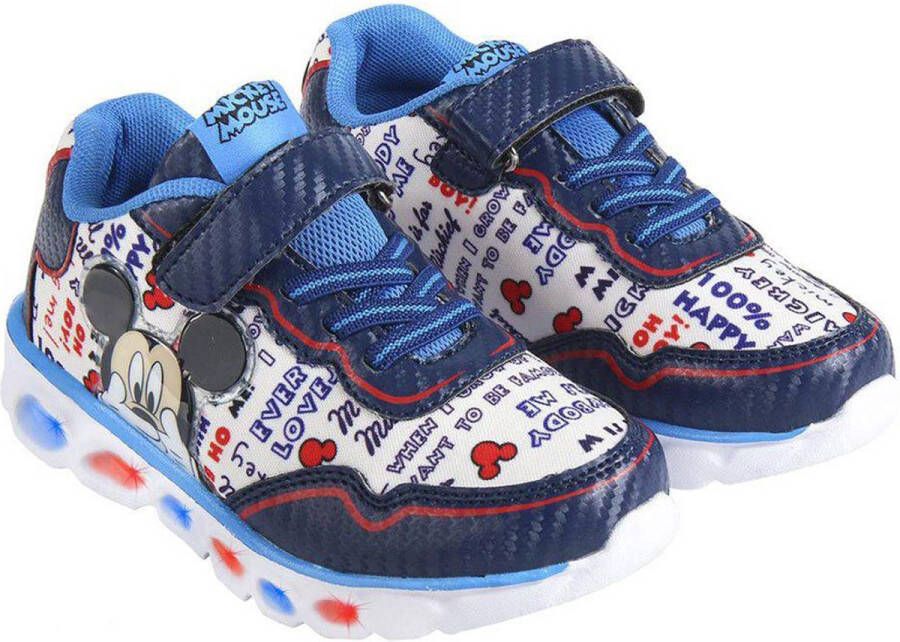 Disney Sneakers Mickey Mouse led sportschoenen blauw