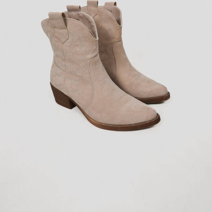 Lisette boots | Schoenen dames | Cowboy | Stoer | Ritssluiting | Kleur Lichtbruin