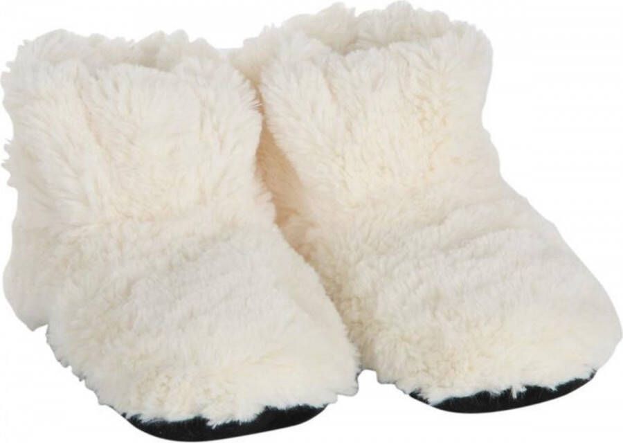 Creme warmte pantoffels sloffen voor dames -40 Warme voeten Warmte koelte pantoffels creme