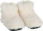 Creme warmte pantoffels sloffen voor dames -40 Warme voeten Warmte koelte pantoffels creme - Thumbnail 1