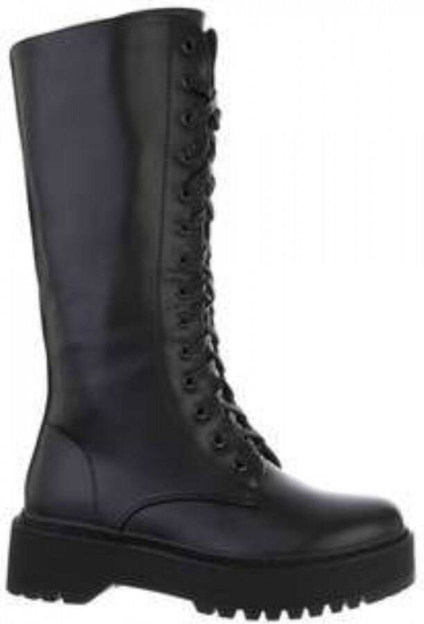 Half hogen boots zwart