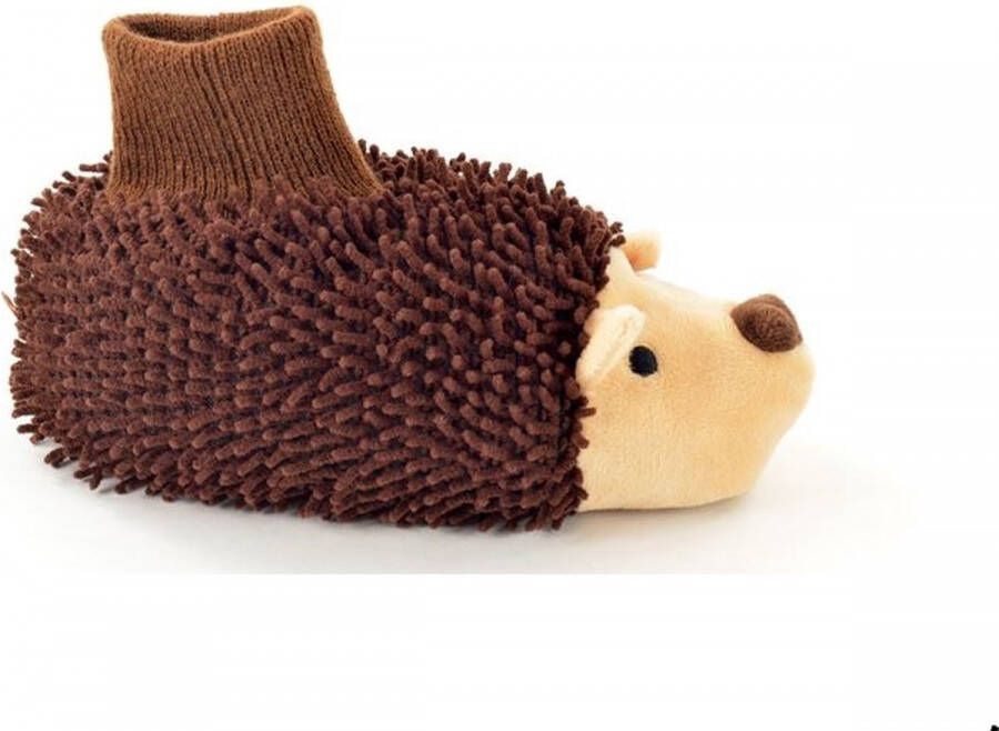 Merkloos Sans marque kinderen dieren pantoffel egel bruin