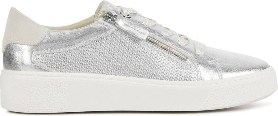 DL SPORT Lage Sneakers Dames 6207 Met Maat: 41 Materiaal: Leer Kleur: Zilver