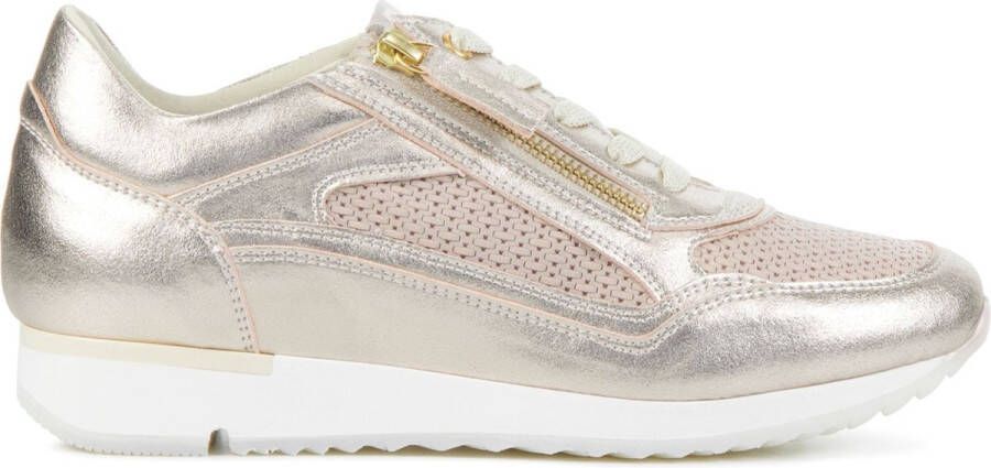 DL SPORT Lage Sneakers Dames 6216 Met Maat: 38 Materiaal: Leer Kleur: Goud