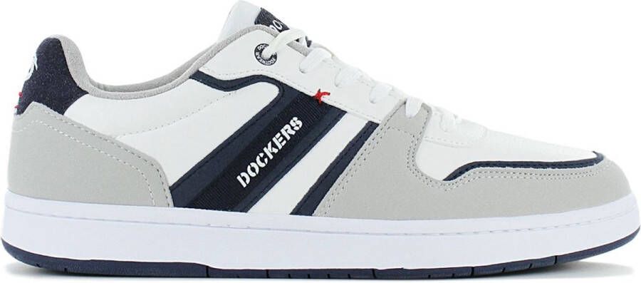 Dockers by Gerli 53BY002 Heren Sneakers Vrijetijdsschoenen Schoenen Wit-Navy