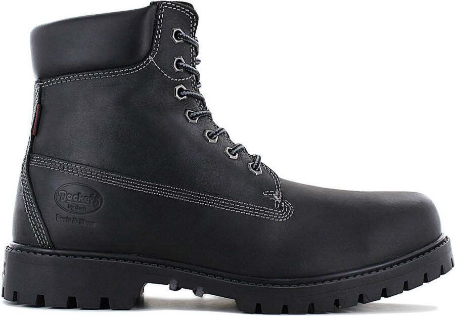 Dockers by Gerli 6 inch Boots Heren Winter Laarzen Winterschoenen Leer Zwart 53AX001