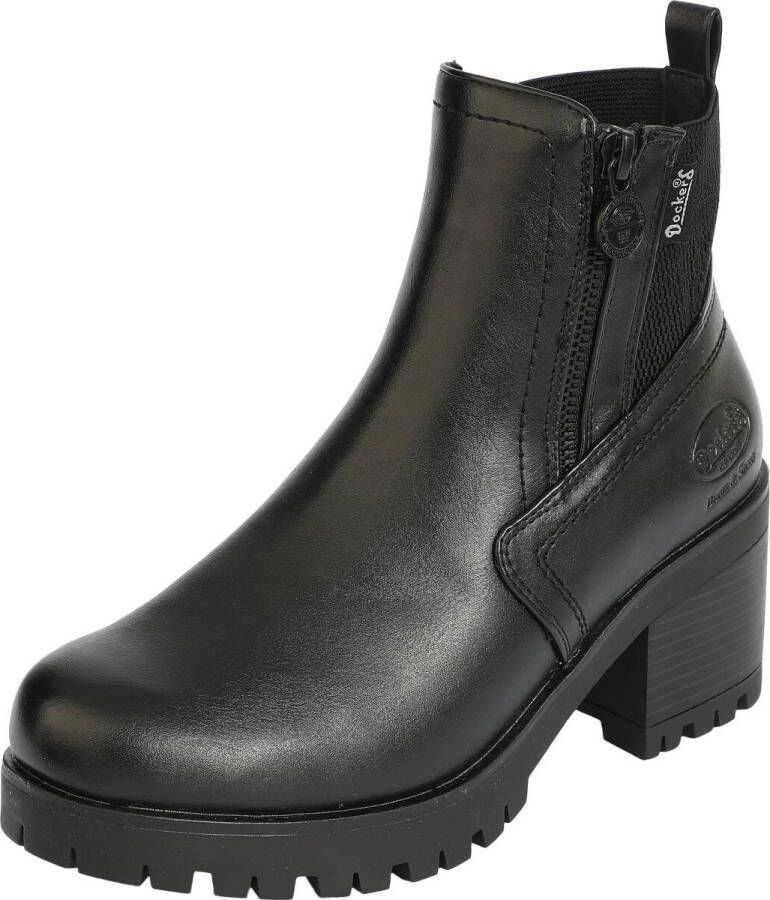 Dockers by Gerli Laarsjes Plateau laarzen boots chelseaboots met blokhak