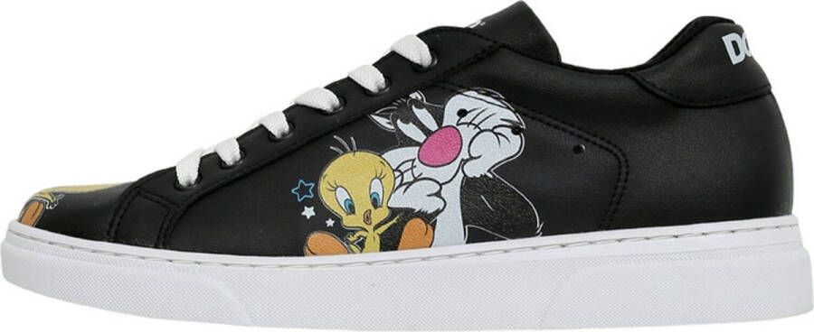 DOGO Ace Dames Sneakers Best of Tweety and Sylvester BLACK