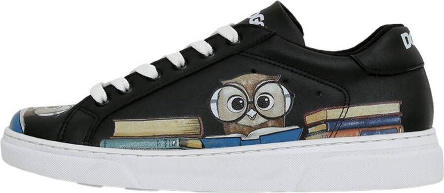 DOGO Ace Dames Sneakers The Wise Owl BLACK