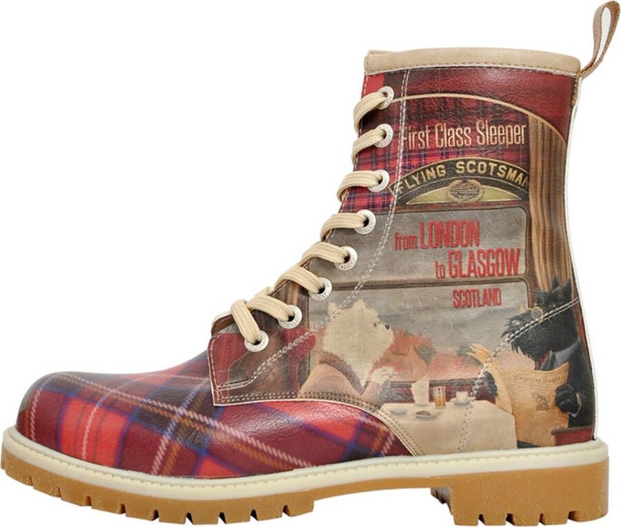 DOGO hoge veterschoenen Scottish Dinning Car