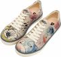 DOGO Veterschoenen A Pair of Doves vegan met kleurrijke print - Thumbnail 1