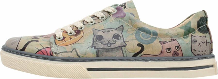 DOGO Dames Sneakers- Cats of the World