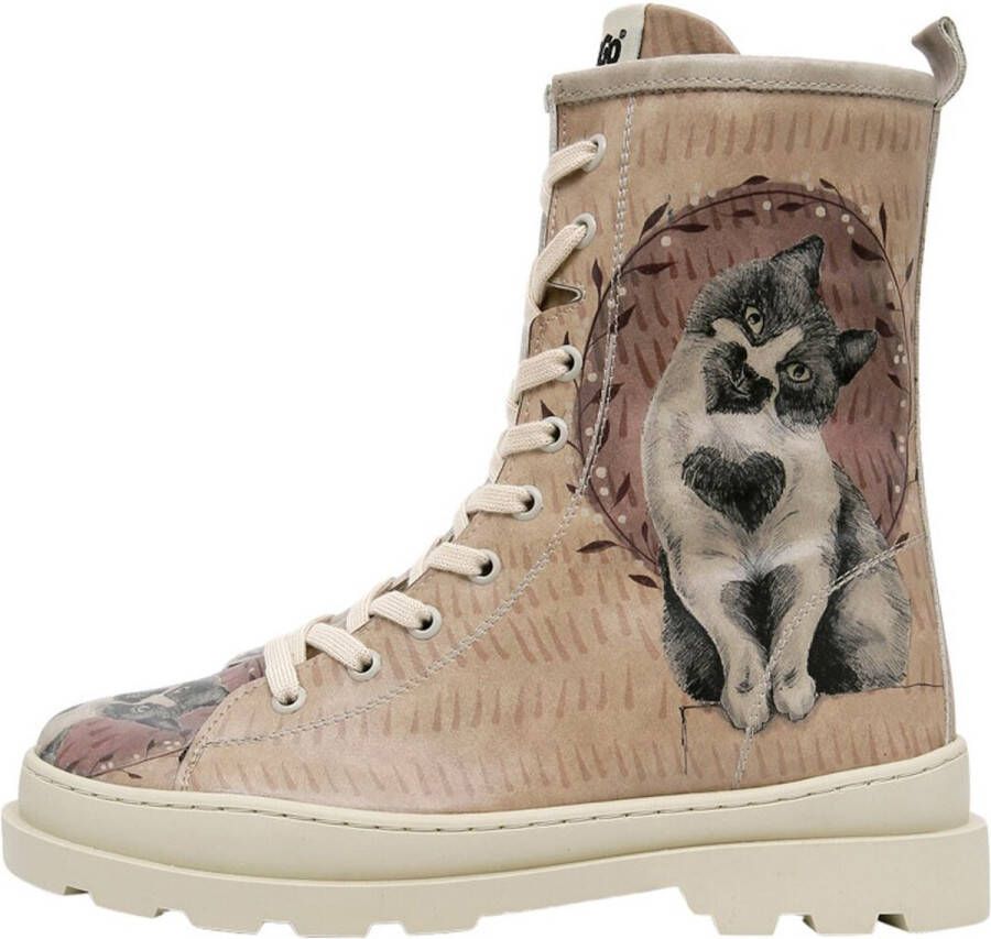 DOGO Gisele Dames Laarzen- Heart Cat