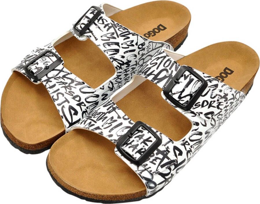 DOGO Simon Dames Sandalen Fonts in Splash