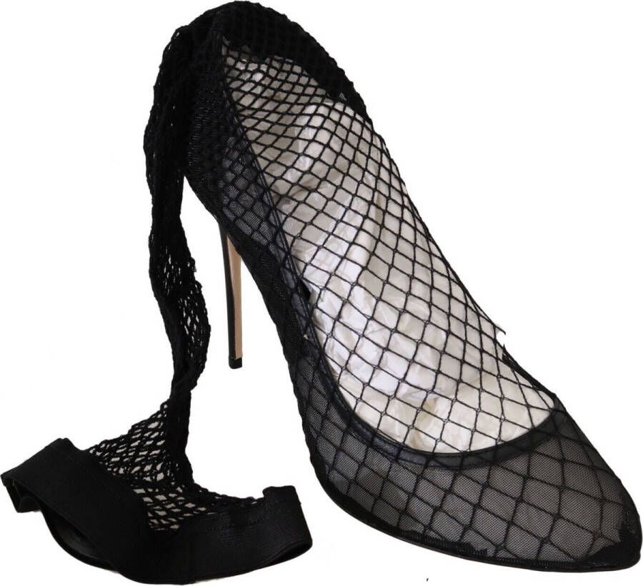 Dolce & Gabbana Netted Sock Pumps Stijlvol en Comfortabel Black Dames