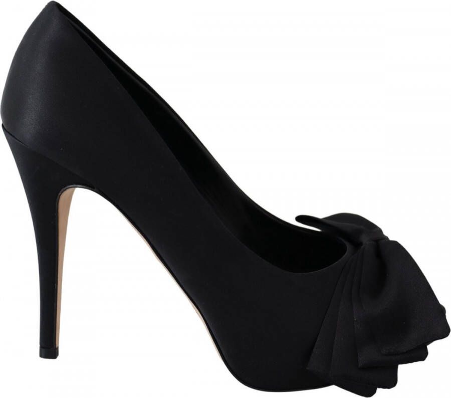 Dolce & Gabbana Schitterende Zilveren Hakken Pumps Gray Dames