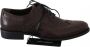 Dolce & Gabbana Zwarte Fluweel Leren Veterschoenen Derby Black Heren - Thumbnail 1