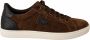 Dolce & Gabbana Bruine Suède Leren Lage Sneakers Brown Heren - Thumbnail 1