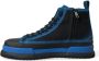 Dolce & Gabbana Canvas High Top Sneakers Zwart Blauw Black Heren - Thumbnail 1