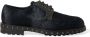 Dolce & Gabbana Luxe Zwarte Kalf Bont Derby Schoenen Black Heren - Thumbnail 1