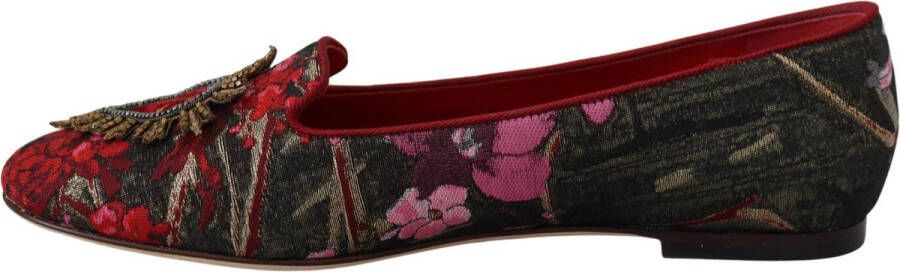 Dolce & Gabbana Multicolor Jacquard Sacred Heart Instappers Multicolor Dames