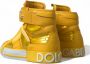 Dolce & Gabbana Hoge Leren Sneakers met Color-Block Design Yellow Dames - Thumbnail 1