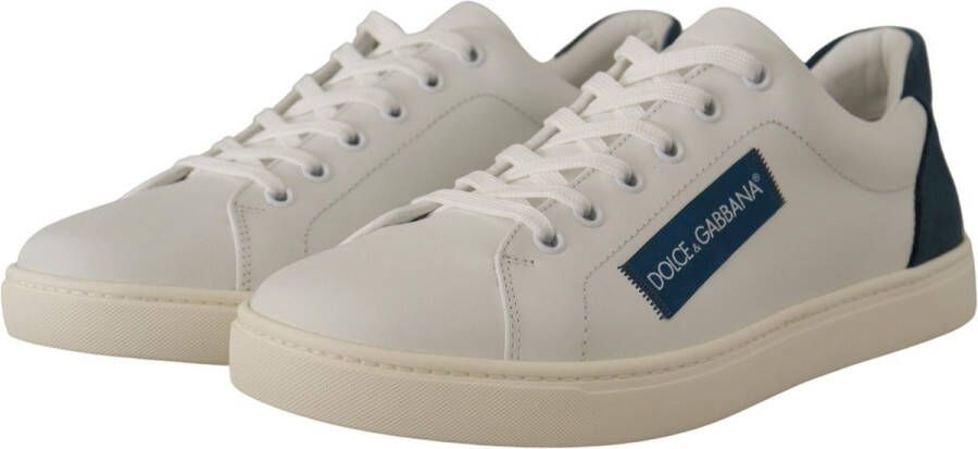 Dolce & Gabbana Leren sneakers met klassieke vetersluiting White