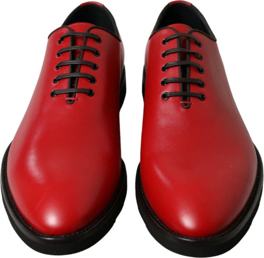 Dolce & Gabbana Rode leren Oxford jurkschoenen Red Heren