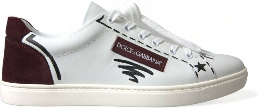 Dolce & Gabbana Leren Lage Sneakers Met Logodetails