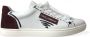 Dolce & Gabbana Exclusieve Wit Bordeaux Lage Top Sneakers White Heren - Thumbnail 1