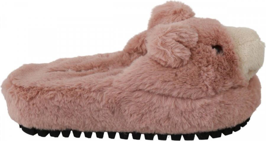 Dolce & Gabbana Pink Bear House Slippers Sandals Shoes