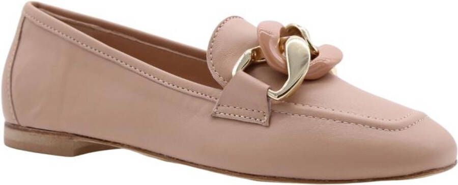 Donna Lei Stijlvolle Pistol Loafers voor Vrouwen Beige Dames