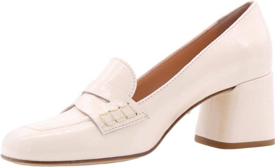 Donna Lei Elegant Zelda Moccasin Heels Beige Dames