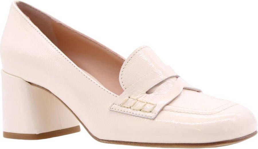 Donna Lei Elegant Zelda Moccasin Heels Beige Dames