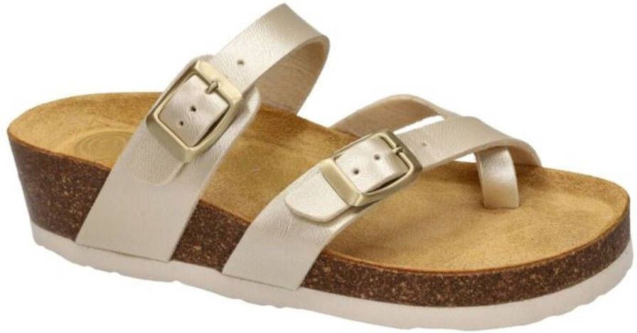 Dr Brinkmann -Dames goud slippers & muiltjes