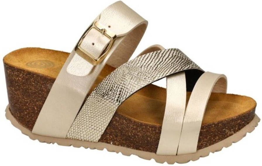 Dr Brinkmann -Dames goud slippers & muiltjes