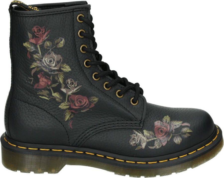 Dr. Martens 1460 BLACK VeterlaarzenHoge sneakersDames veterschoenenHalf-hoge schoenen Zwart