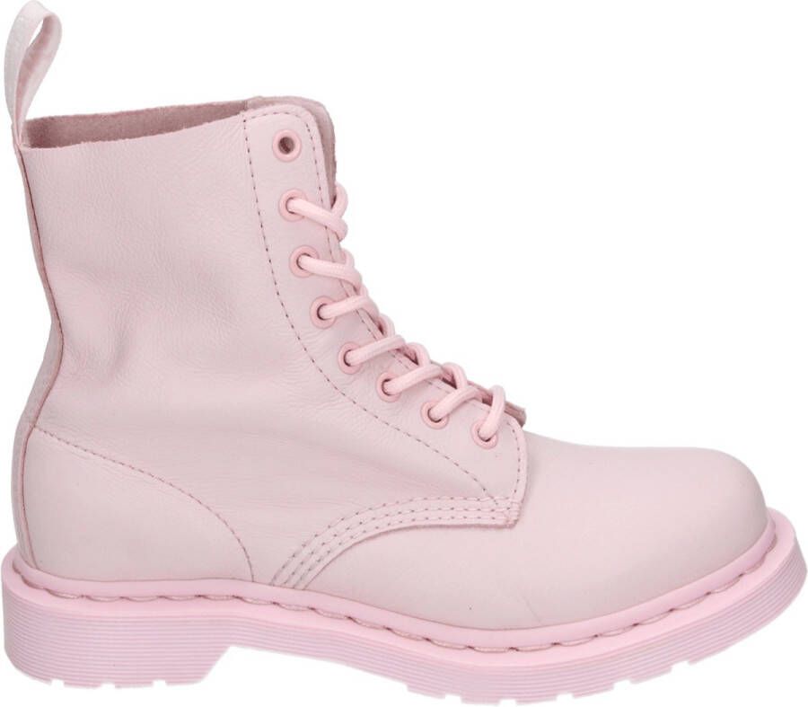 Dr Martens Dr. Martens 1460 PASCAL CHALK PINK VIRGINA Volwassenen VeterlaarzenHalf hoge schoenen Kleur Roze - Foto 1