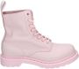 Dr Martens Dr. Martens 1460 PASCAL CHALK PINK VIRGINA Volwassenen VeterlaarzenHalf hoge schoenen Kleur Roze - Thumbnail 1